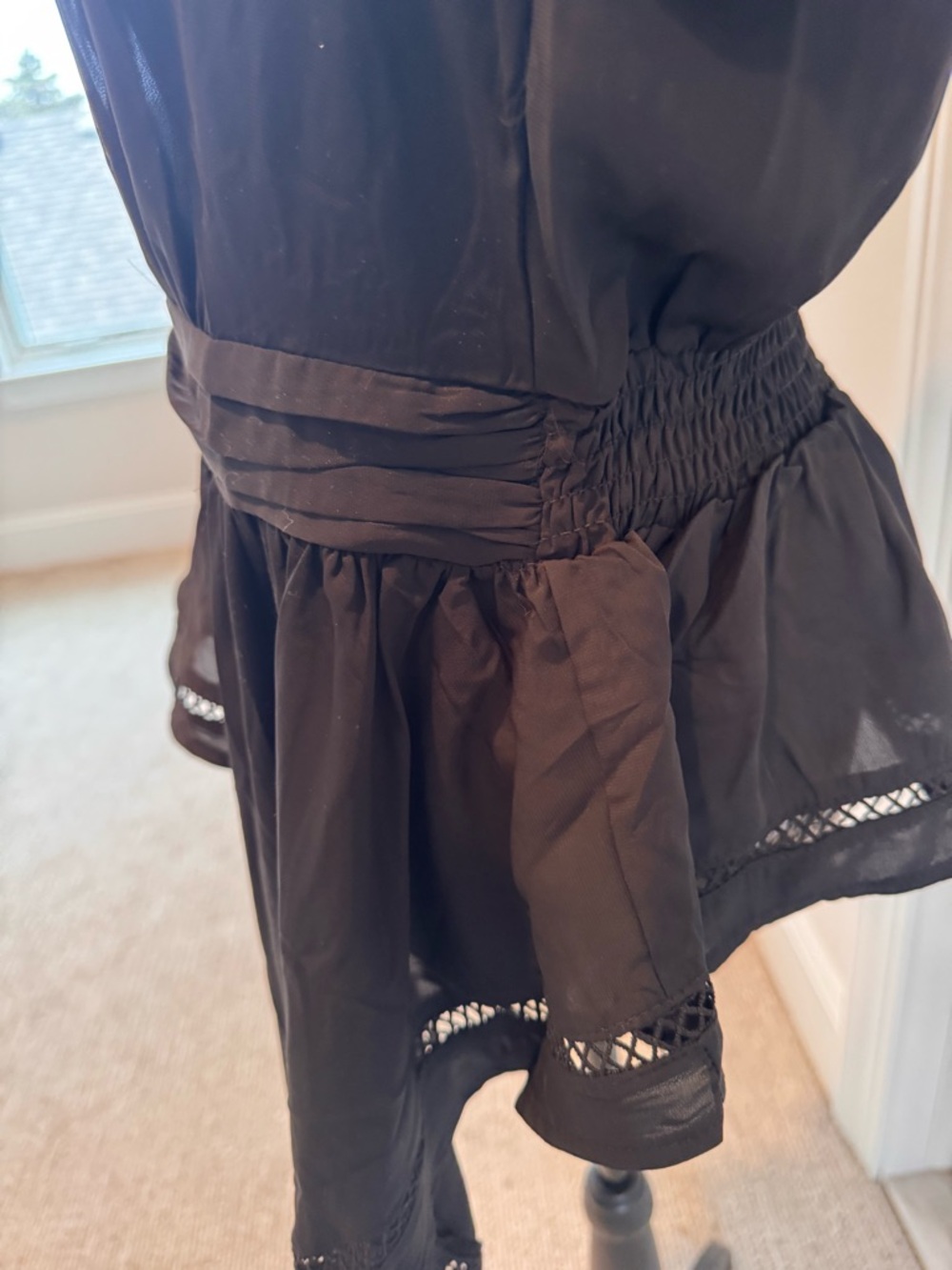 ✨ Pastel Brand Asymmetrical Blouse – Black, Size M (NWT) ✨ - Picture 9 of 11